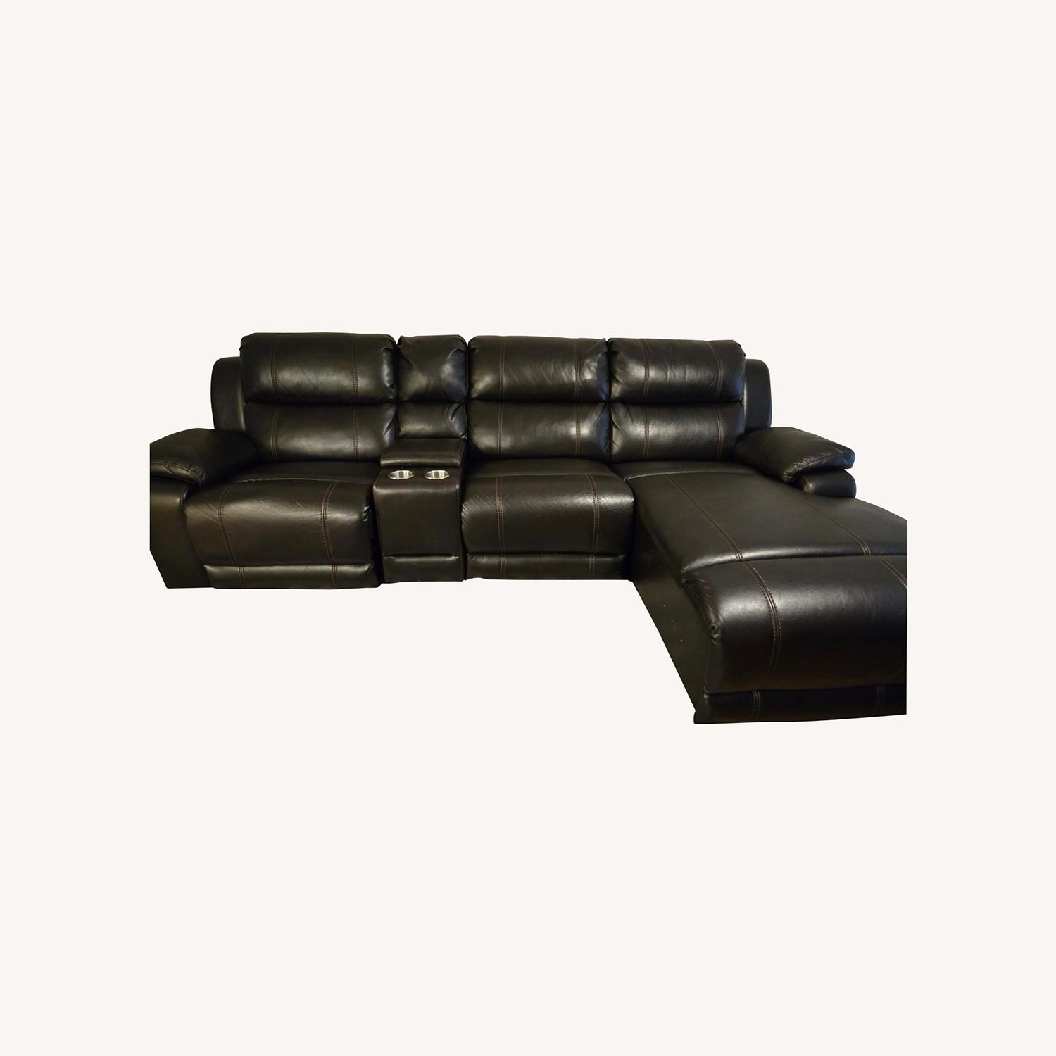 Raymour & Flanigan Dark Brown 3+ Piece Sectional - image-0