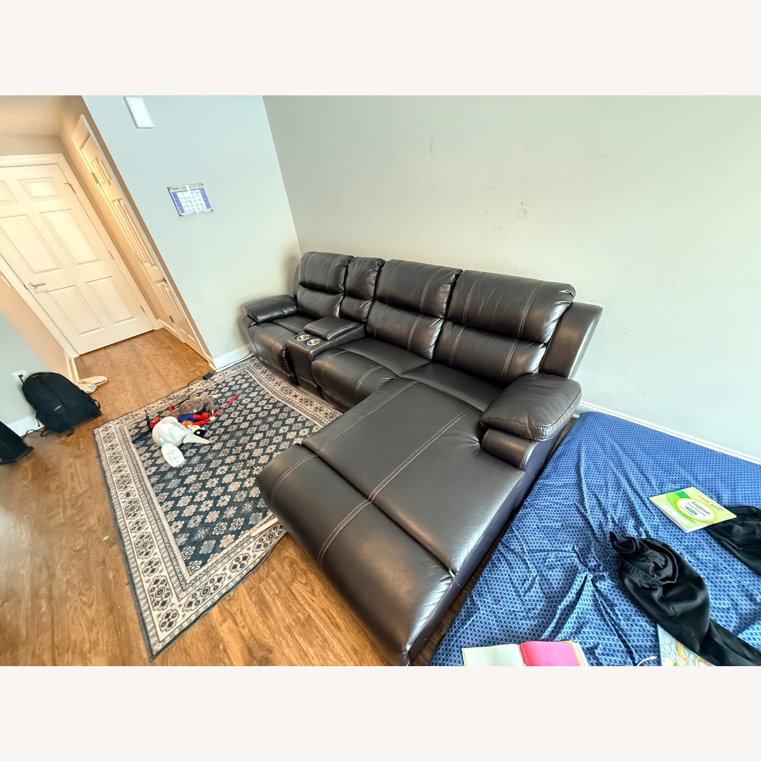 Raymour & Flanigan Dark Brown 3+ Piece Sectional - image-2