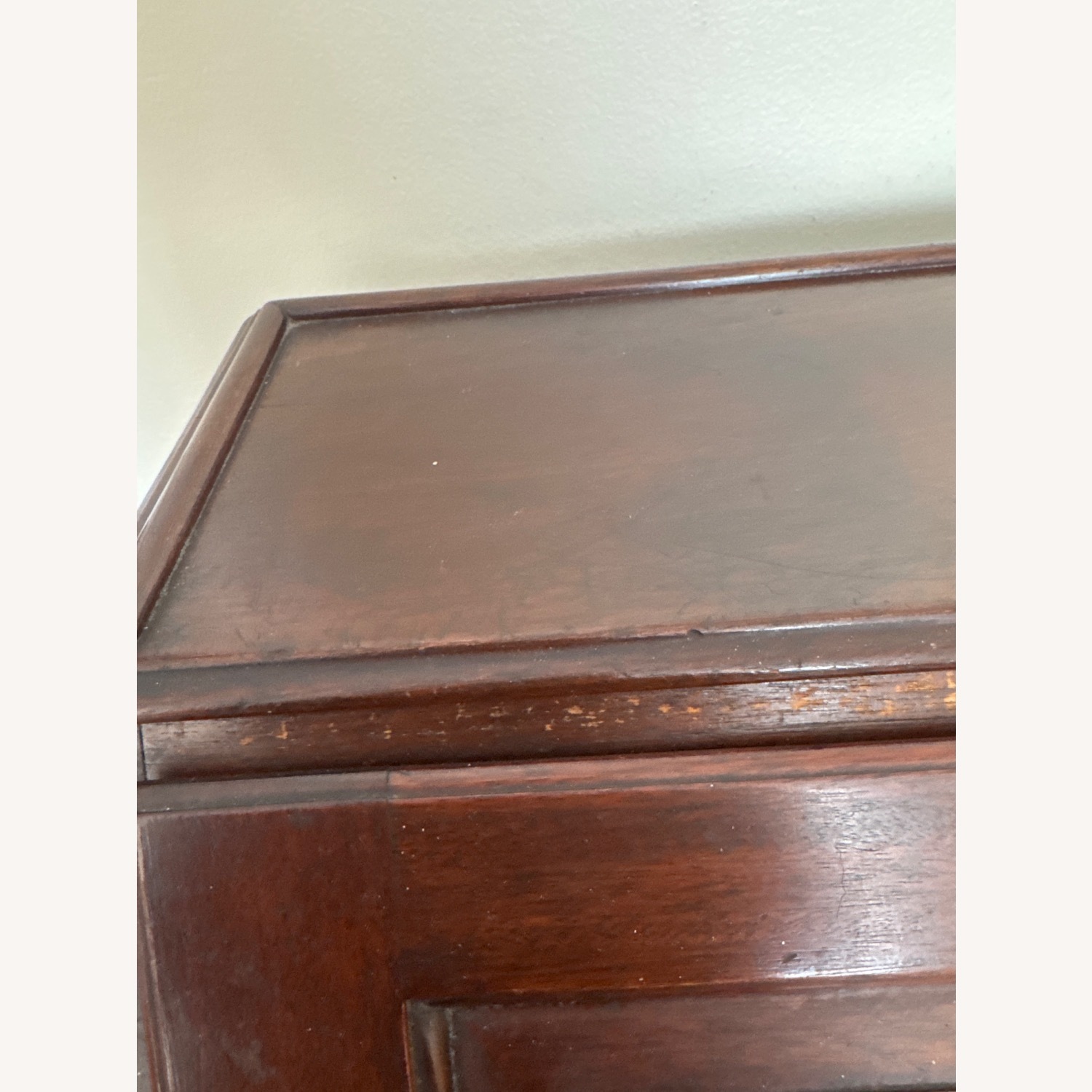 Vintage/Antique Dark Brown Wood Desk - image-3