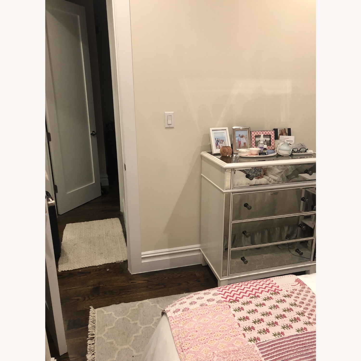 Silver Mirrored Glass Dresser - image-2