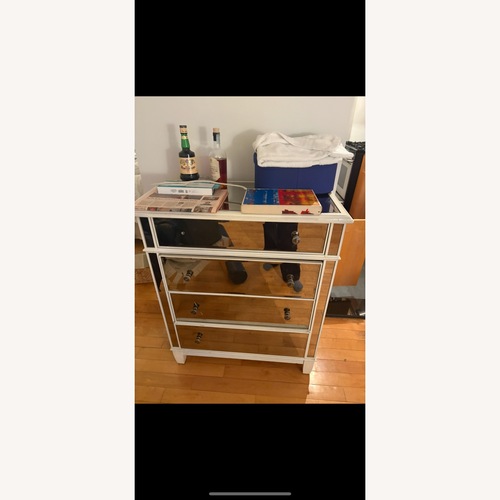 Used Silver Mirrored Glass Dresser for sale on AptDeco