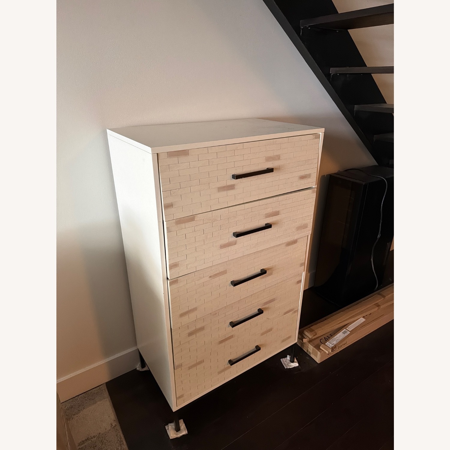 West Elm Wood Tiled 5-Drawer Dresser - image-2