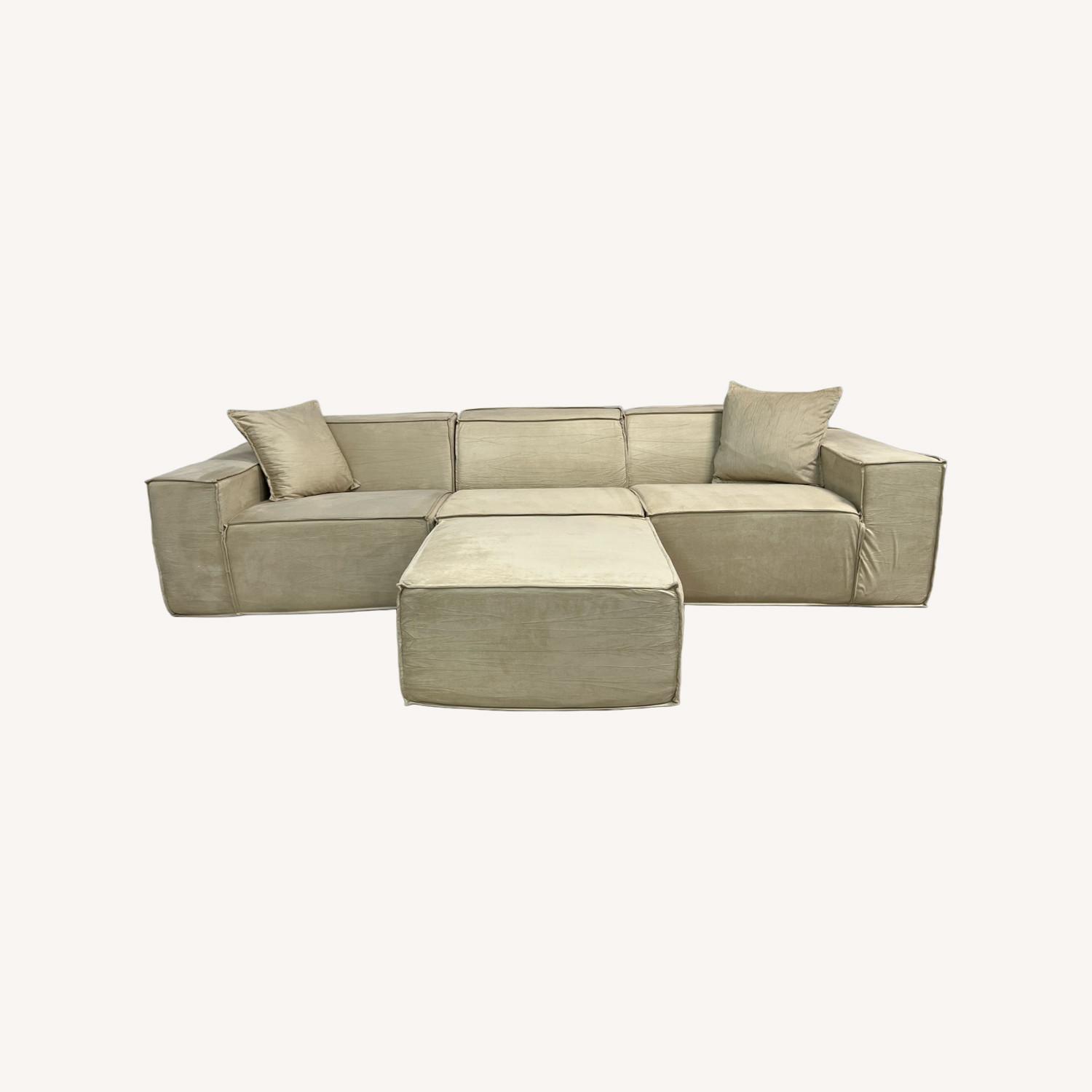 Rove Labs M1 Three Seater Sofa and Ottoman - image-0