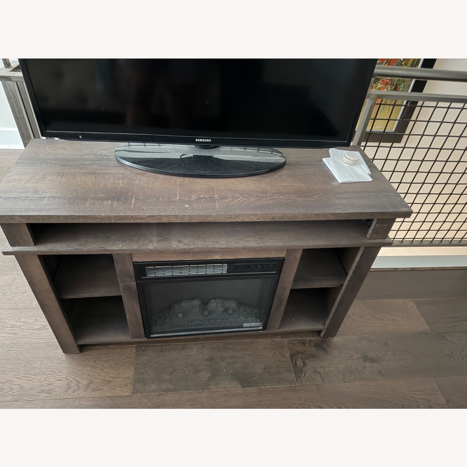 Dark Brown Media Storage - image-1