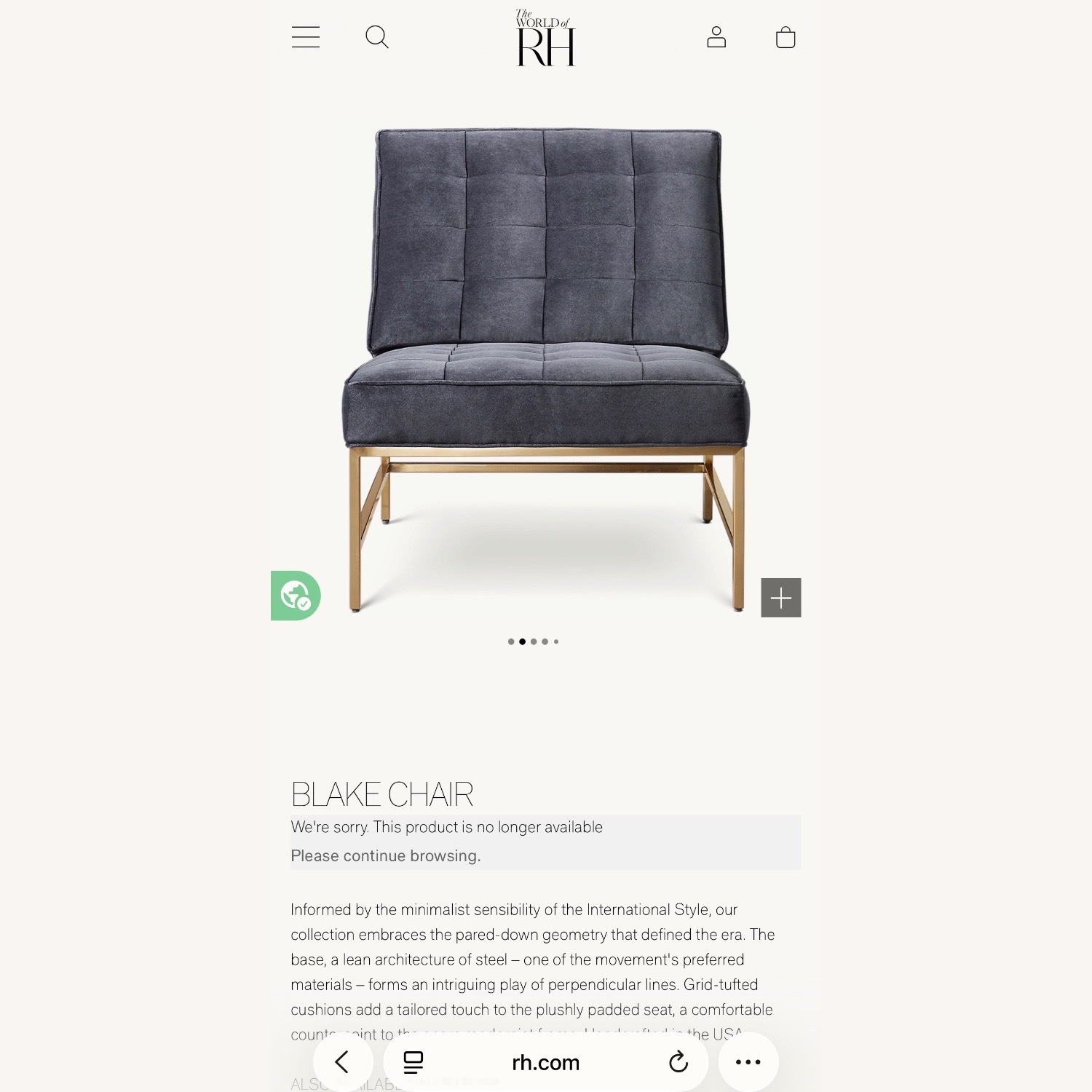 Restoration Hardware Blake Chair - image-6