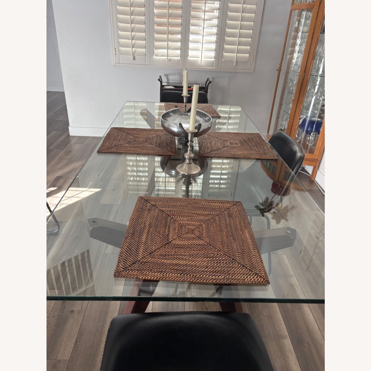LuxeDecor Glass Dining Table - image-2