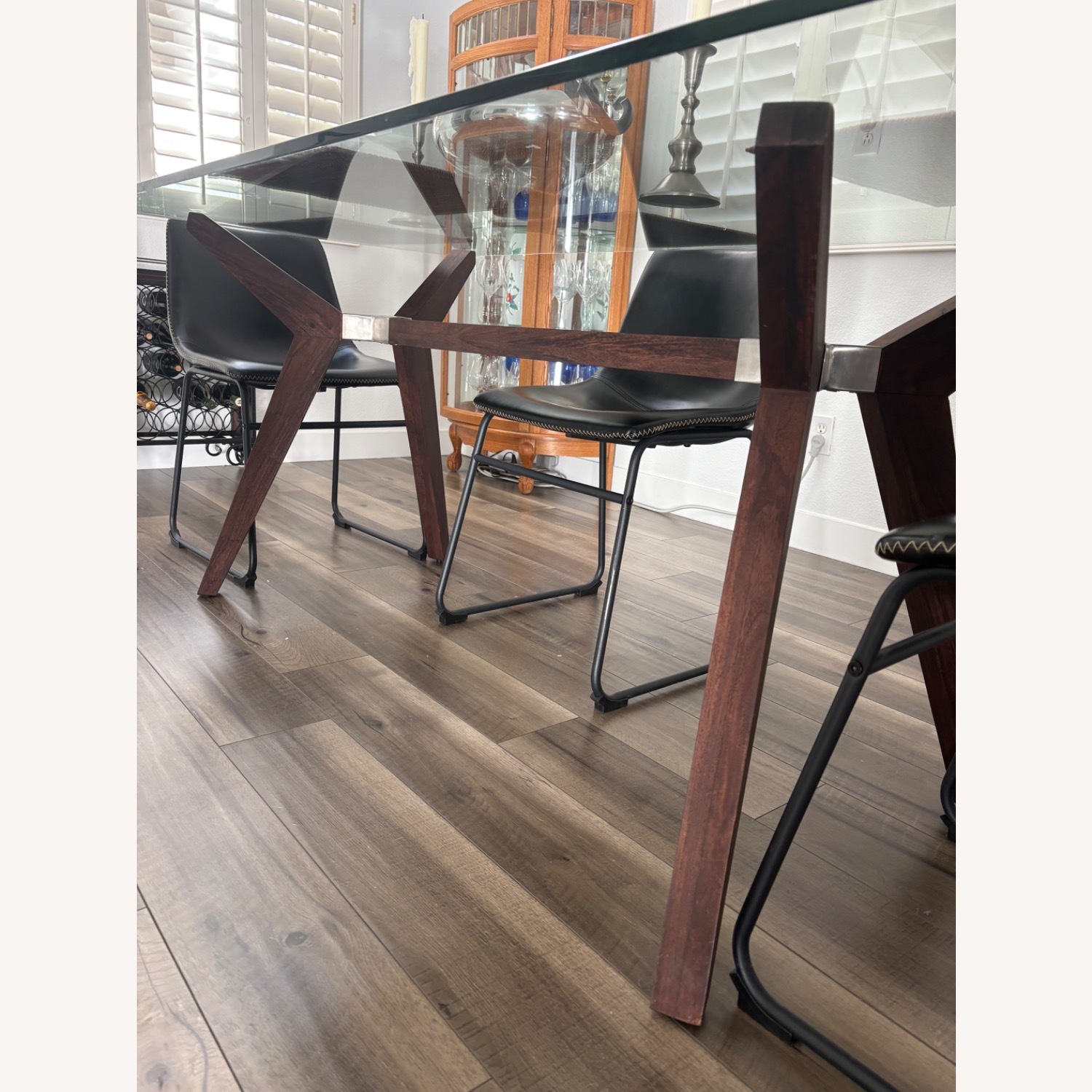 LuxeDecor Glass Dining Table - image-3