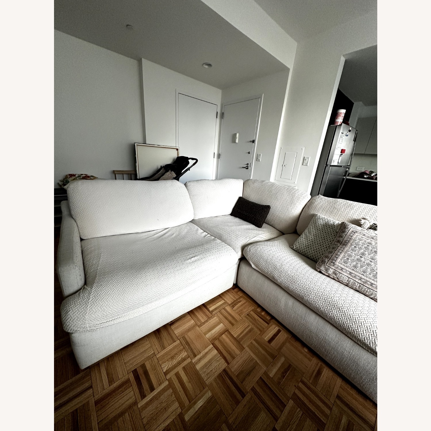 Ashley Furniture Natural Fabric 3+ Seater Sofa - image-4