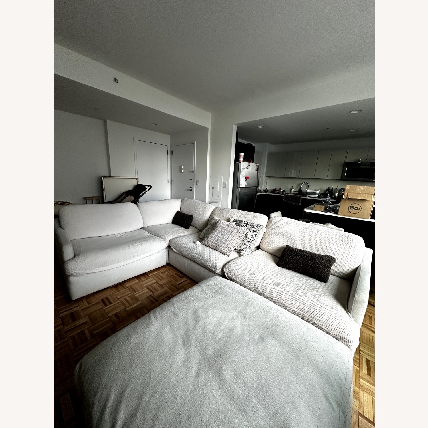 Ashley Furniture Natural Fabric 3+ Seater Sofa - image-2