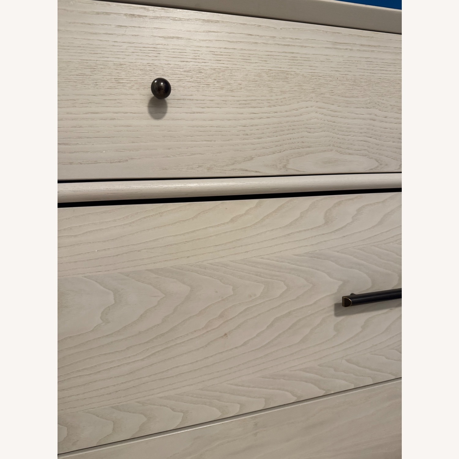 West Elm Mid Century Light Gray Wood Dresser - image-3