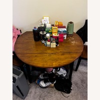 Light Brown Wood Dining Table