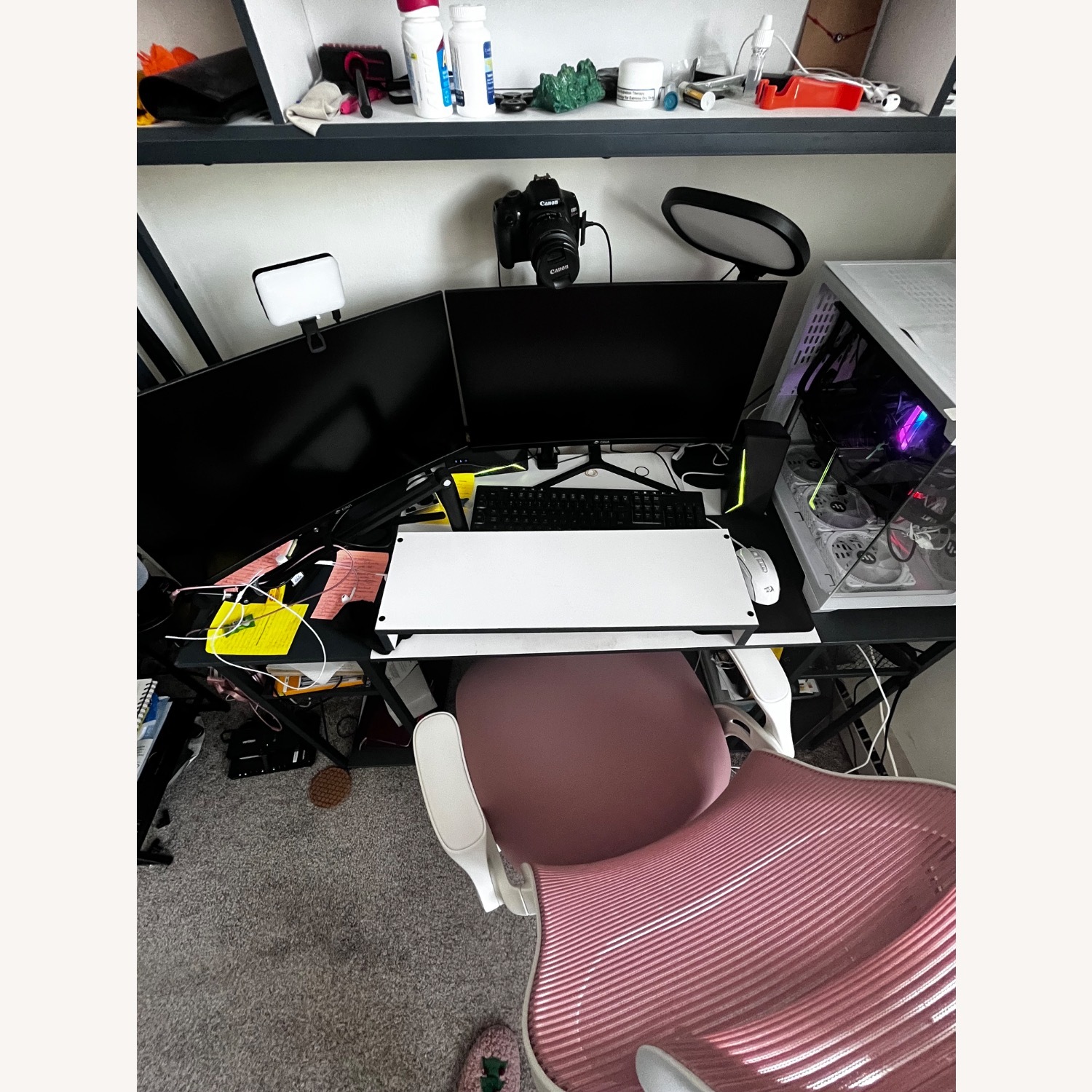 Amazon Blue Metal Desk - image-3