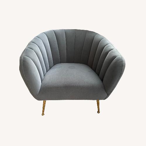 Used Blue Velvet Accent Chairs for sale on AptDeco