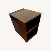 Dark Brown Wood Bar Cart