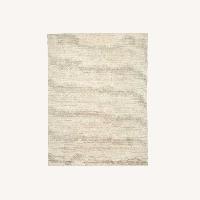 West Elm Light Gray Wool Area Rug 5' x 8'