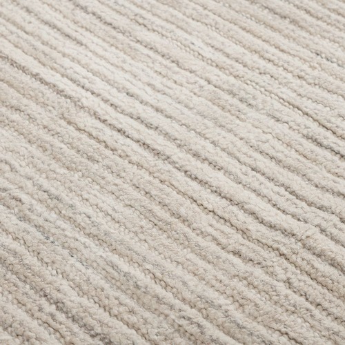 Used West Elm Light Gray Wool Area Rug 5' x 8' for sale on AptDeco