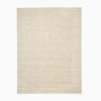 West Elm Light Gray Wool Area Rug 5' x 8'