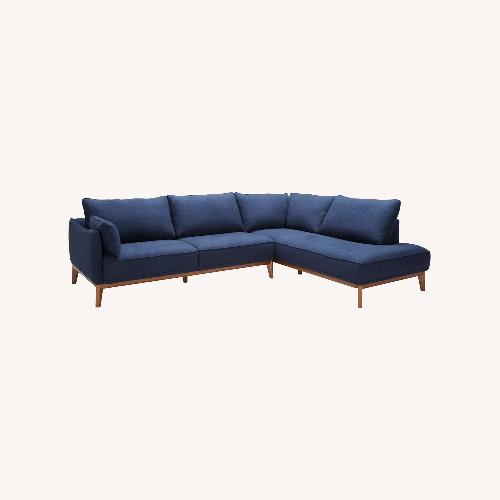 Used Macy's Jollene Fabric Sectional for sale on AptDeco