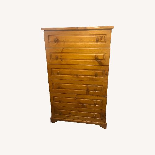 Used Natural Oak Deep Drawers Dresser for sale on AptDeco