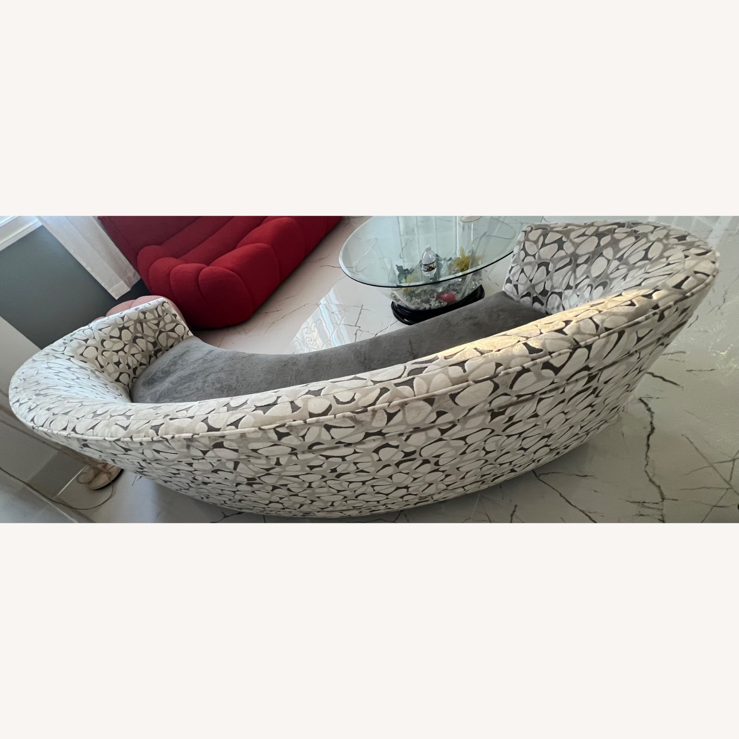 Bova Furniture Light Gray Fabric 3+ Seater Sofa - image-2