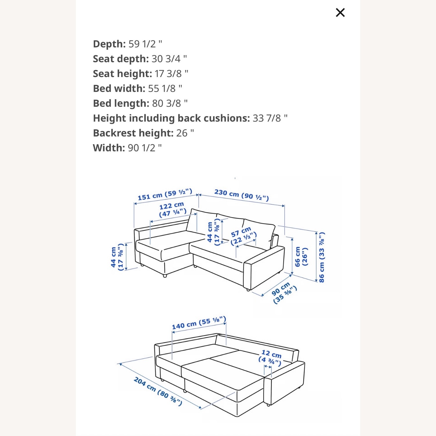 IKEA Black Faux Leather 3+ Piece Sectional - image-7