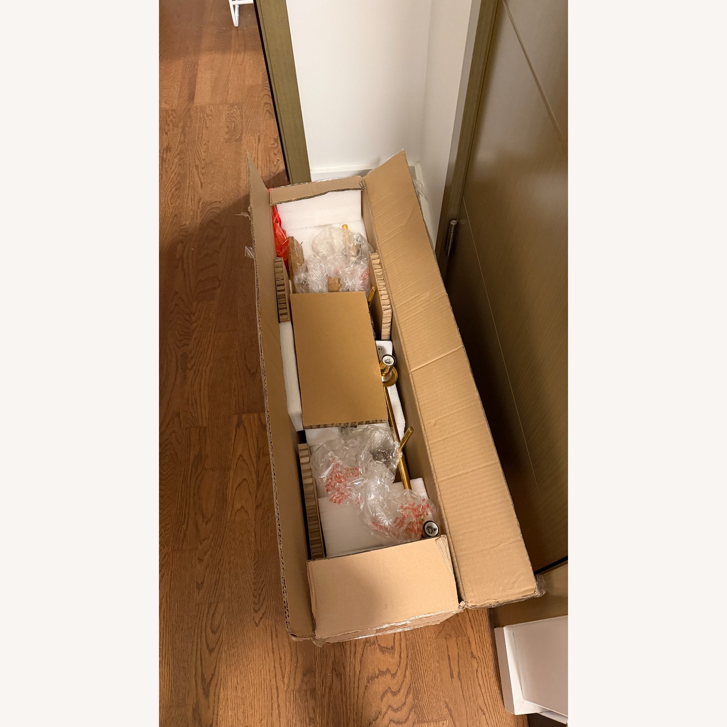 CB2 Silo 3-Light Polished Brass Pendant Light - image-4