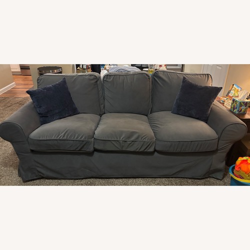 Used IKEA Uppland Blue 3+ Seater Sofa for sale on AptDeco