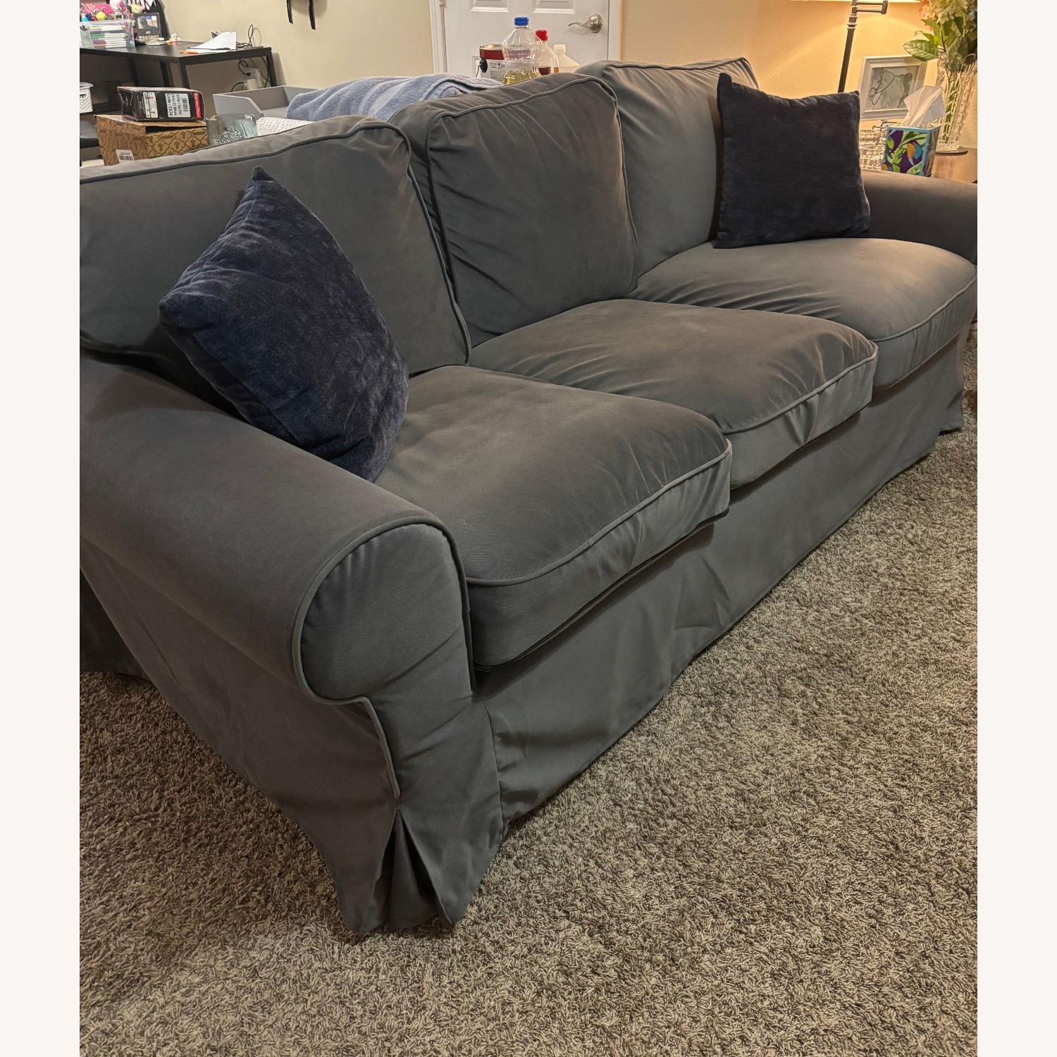IKEA Uppland Blue 3+ Seater Sofa - image-3
