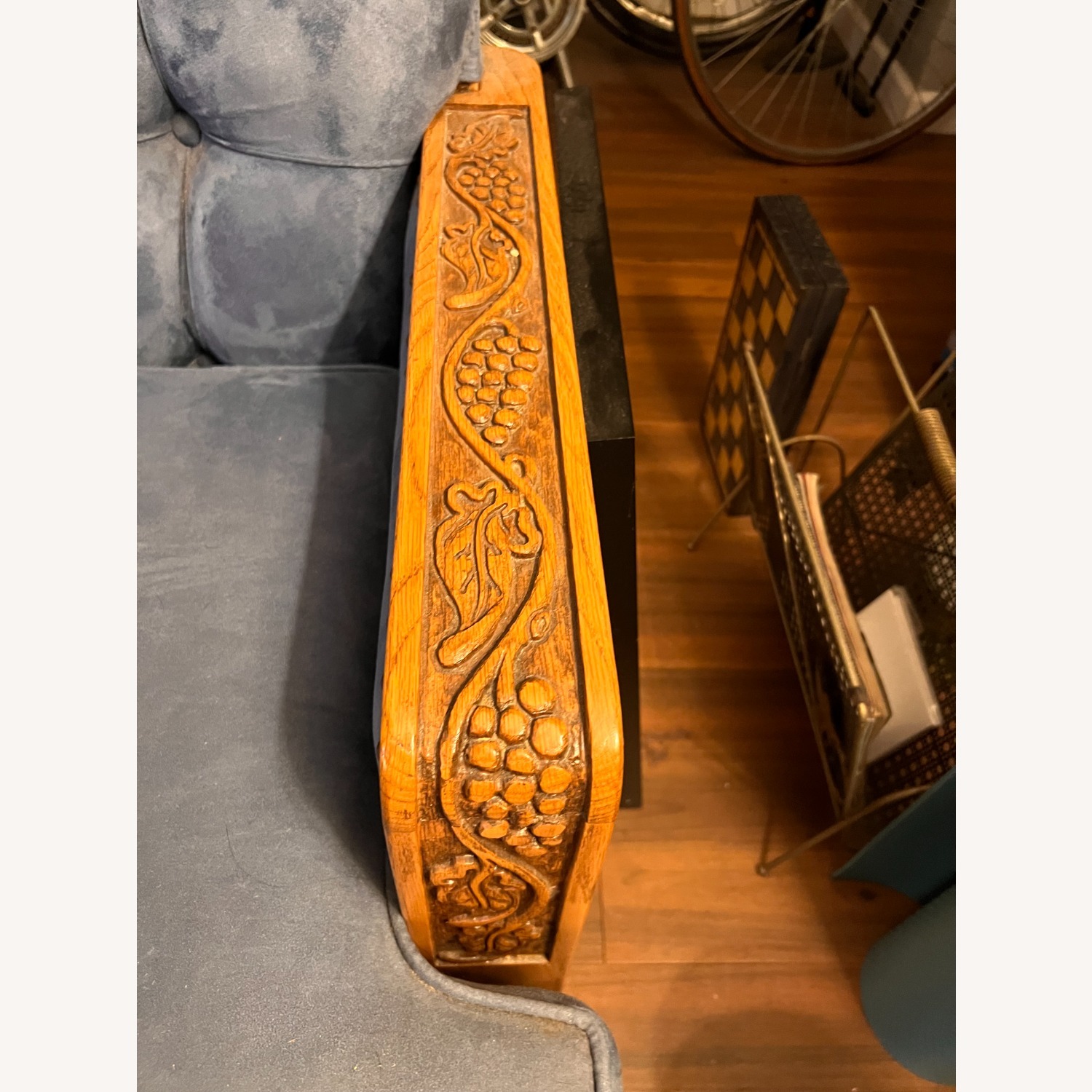 Vintage/Antique Blue 2 Piece Sectional - image-2