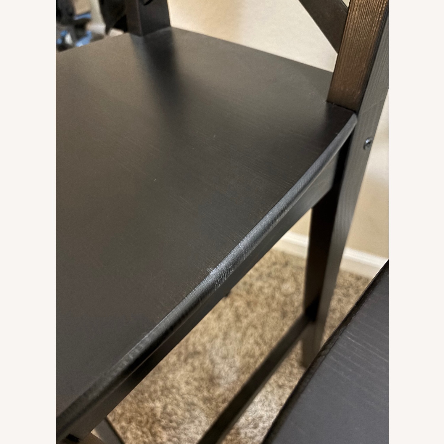 IKEA Rosentorp Black Wood Stools - image-3
