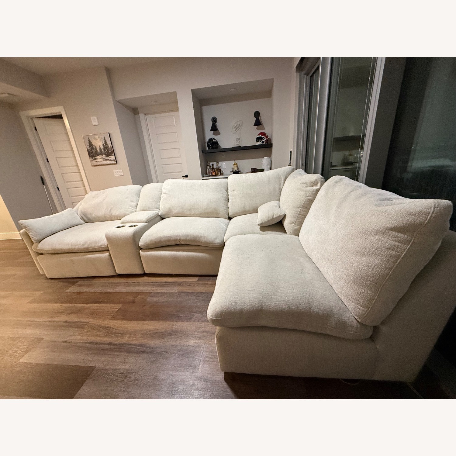 Living Spaces White 3+ Piece Sectional - image-2