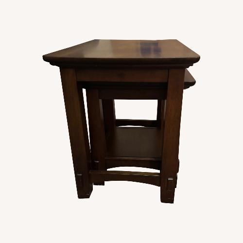 Used Dark Brown Wood Side Tables for sale on AptDeco