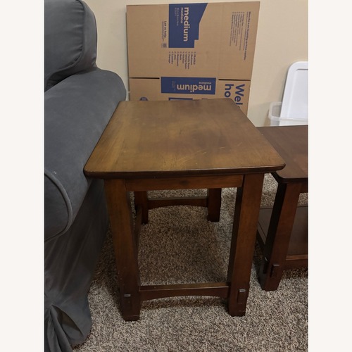 Used Dark Brown Wood Side Tables for sale on AptDeco