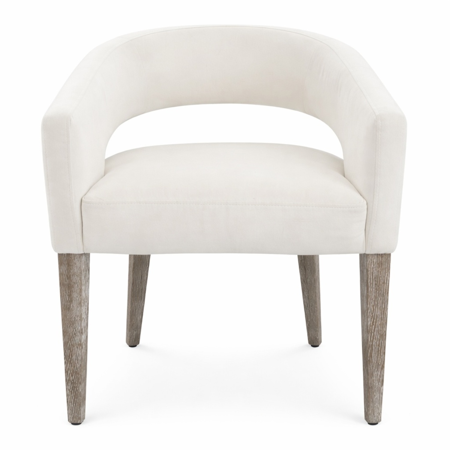 Z Gallerie Philippa White Velvet Dining Chairs - image-0