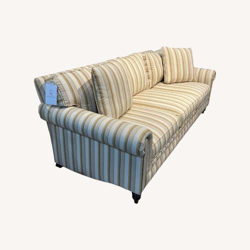 Used Walter E. Smithe Classic Striped Roll-Arm Sofa for sale on AptDeco