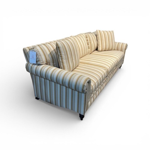 Used Walter E. Smithe Classic Striped Roll-Arm Sofa for sale on AptDeco