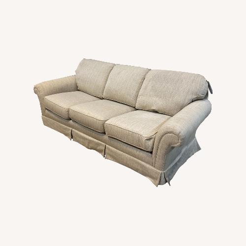 Used Skirted 3-Seat Roll-Arm Sofa for sale on AptDeco
