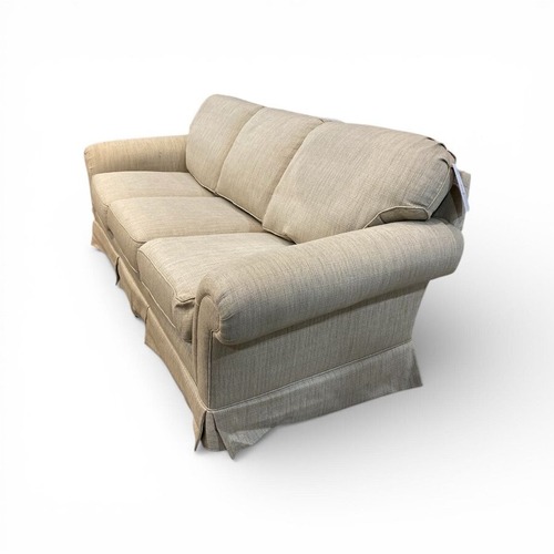 Used Skirted 3-Seat Roll-Arm Sofa for sale on AptDeco