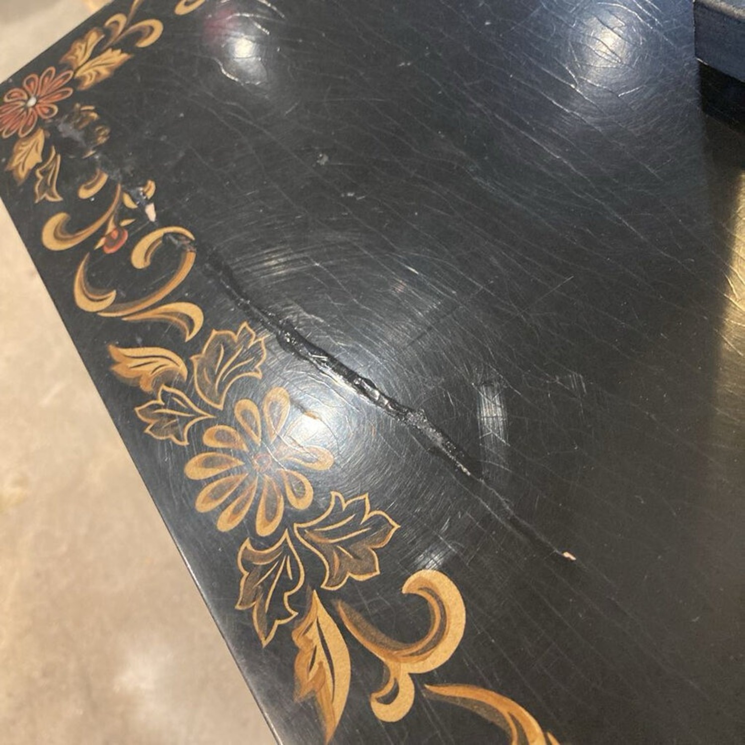 Black Lacquer Oriental Credenza - image-14