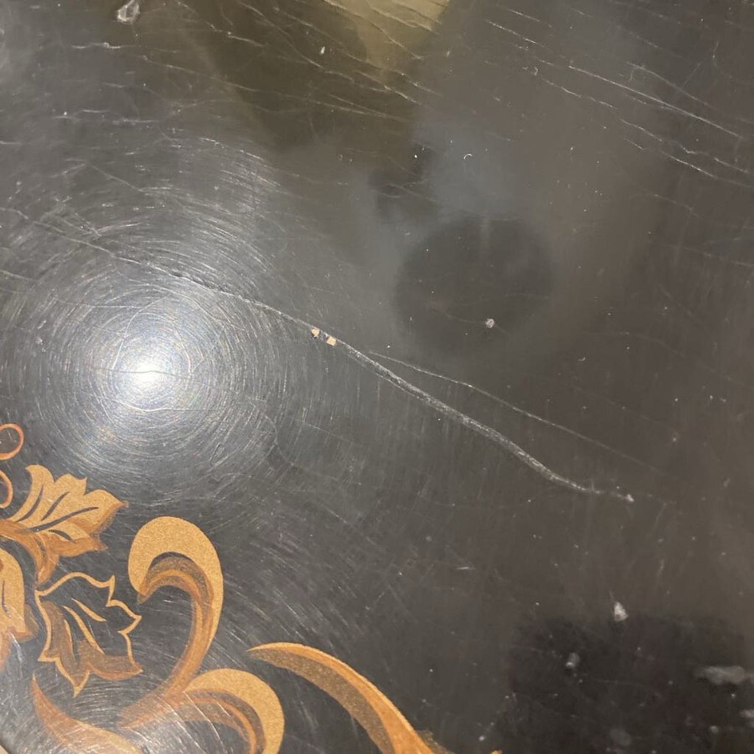 Black Lacquer Oriental Credenza - image-12