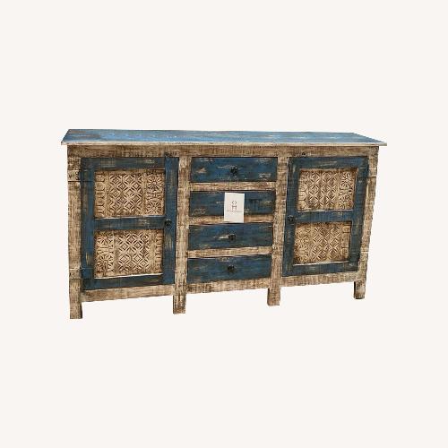 Used Rustic Reclaimed Wood 4-Drawer Buffet for sale on AptDeco