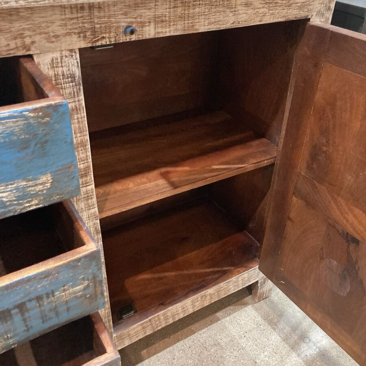 Rustic Reclaimed Wood 4-Drawer Buffet - image-5