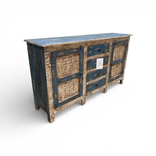 Used Rustic Reclaimed Wood 4-Drawer Buffet for sale on AptDeco