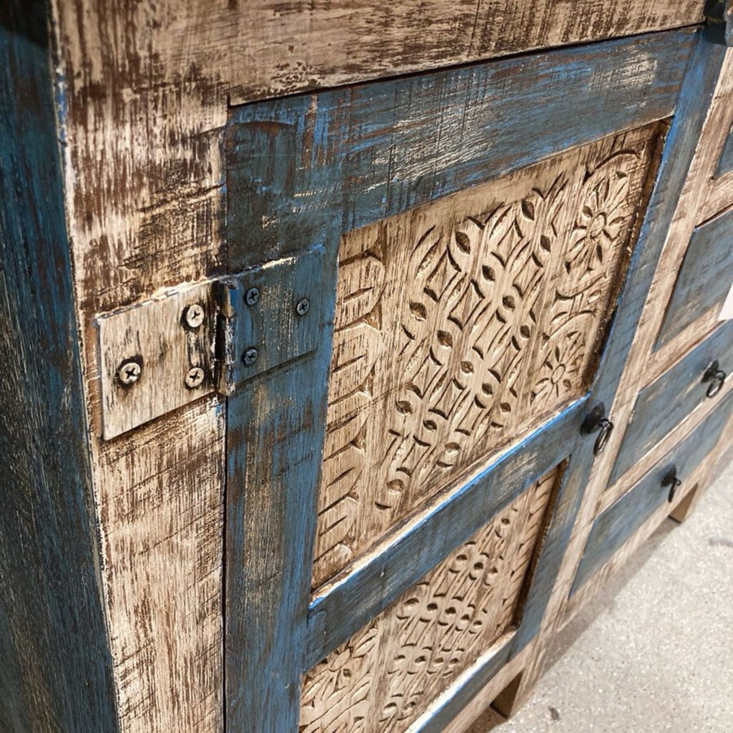 Rustic Reclaimed Wood 4-Drawer Buffet - image-11