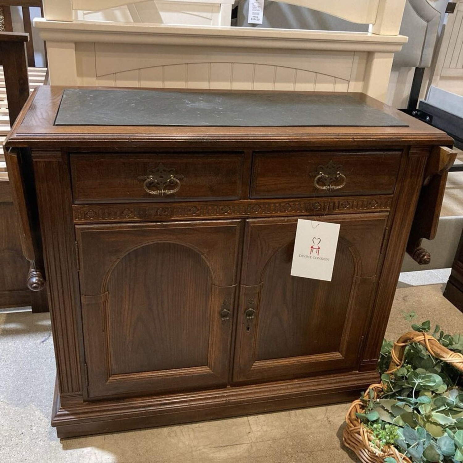 Ethan Allen Royal Charter Oak Server Buffet - image-2