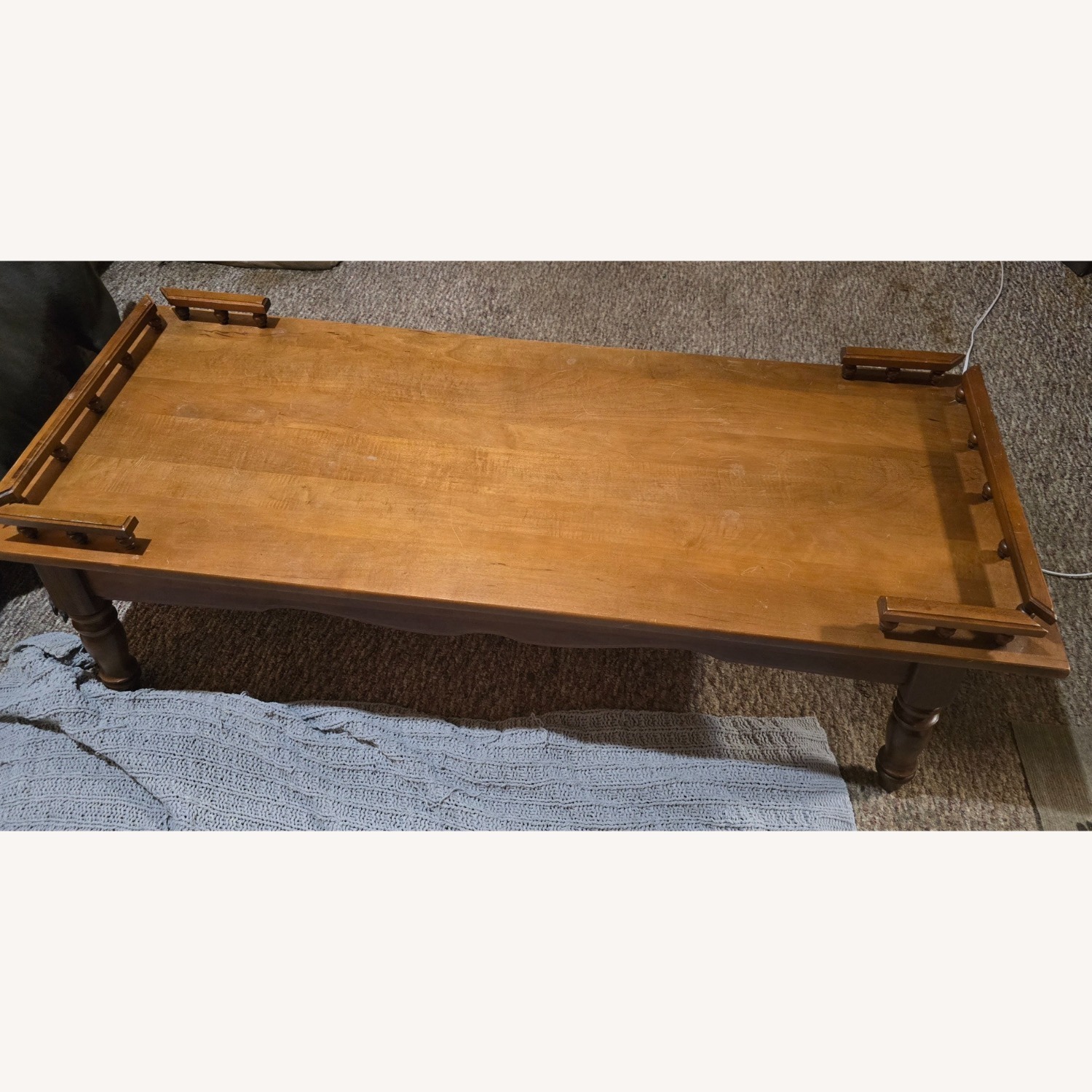 Riverside Solid Wood 1960's like-new Vintage Coffee Table - image-7