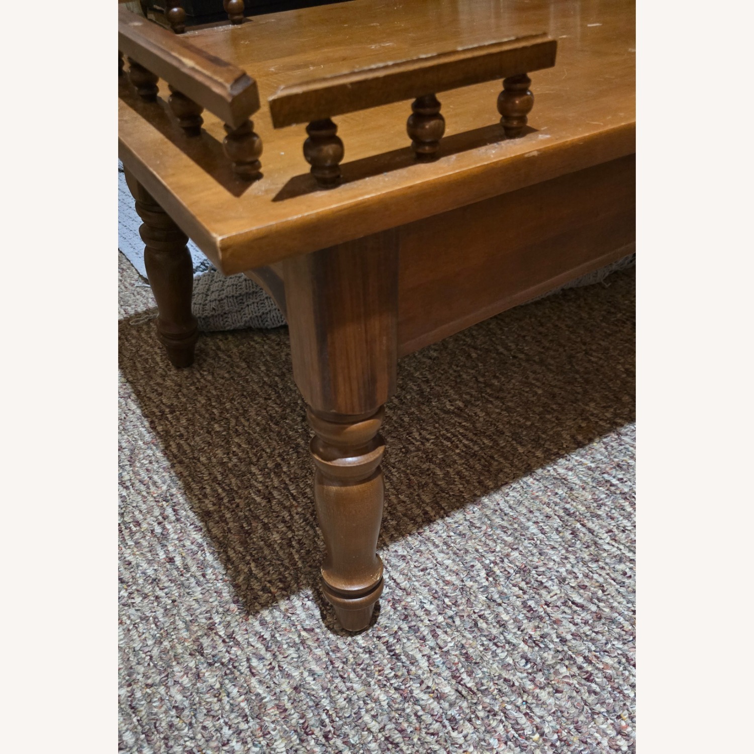 Riverside Solid Wood 1960's like-new Vintage Coffee Table - image-2