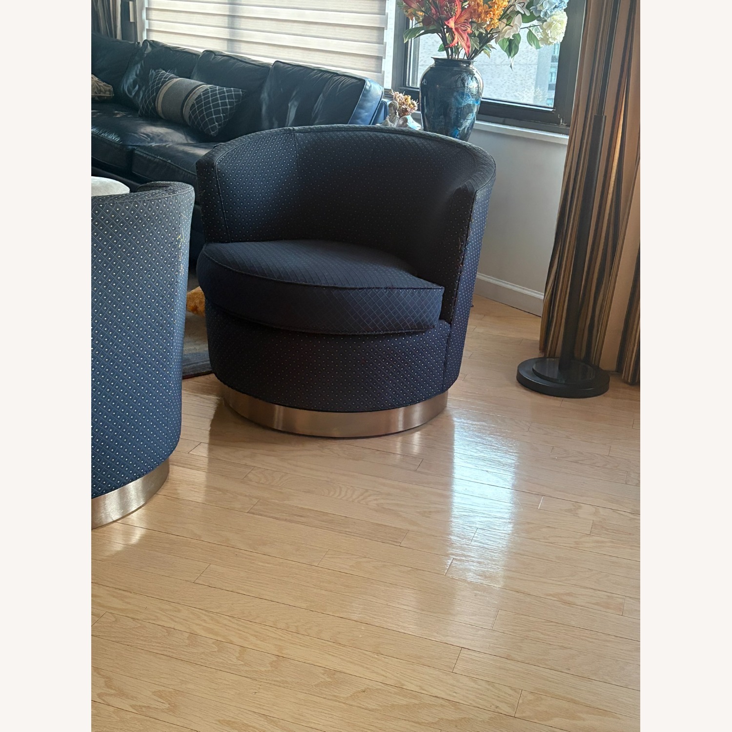 Ethan Allen Plaza Blue Armchair - image-3