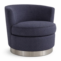 Ethan Allen Plaza Blue Armchair