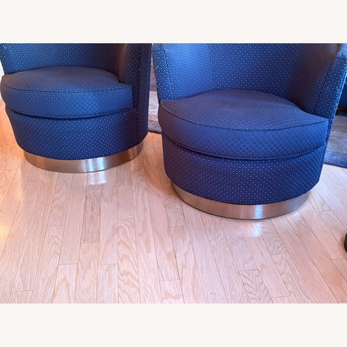 Used Ethan Allen Plaza Blue Armchair for sale on AptDeco